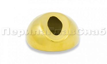 Наконечник штамп, под 30°, Ø38.1 мм, для поручня Ø38.1, золото (AISI 304) k016-88 купить в Алматы