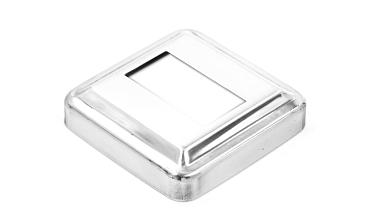 Низ стойки под трубу 40х20 мм, 66х66х0.6, высота 16 мм, полированный (AISI 304) k385-3 купить в Алматы