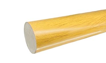 Пластиковый поручень текстурный, цвет Дуб, Ø49мм, длина 4м k891-2  купить в Алматы