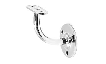 Пристенок с ложементом на плоскость, вынос 65х65, Ø60х3 мм, сварной, нержавеющая сталь AISI 304 полированная k234-5 купить в Алматы