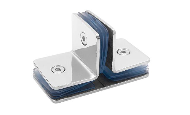 Коннектор для душевой кабины на 3 стекла латунь-хром t727 PC