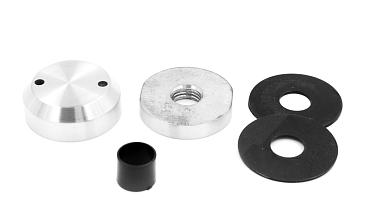 Комплект торцевого крепления несущего стекла, гайка-шайба Ø50х10х18 мм с внутренней резьбой М16, шлифованный AISI 304 k277-8 купить в Алматы