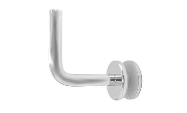 Держатель поручня к стеклу, вынос 60х70, Ø43х5 мм для стекла 10-12мм, (AISI 304) k008-5 купить в Алматы