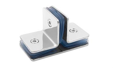 Коннектор для душевой кабины на 3 стекла полированный t727-2 PSS  купить в Алматы