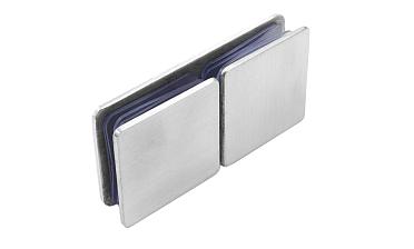 Коннектор для душевой кабины стекло-стекло 180°, 45х45, нерж 304, вырез 64 t724 SSS купить в Алматы