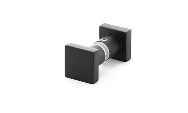 Ручка-кноб квадратная, для стекла 6-12мм, черная t669 Bl купить в Алматы