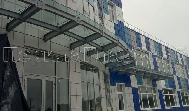 пос. Першино козырек на подконструкции в Алматы. Готовые проекты ПерилаГлавСнаб