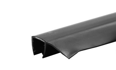 Уплотнитель для стекла 8 мм, непрозрачный черный, 90°, стекло-стекло 2200 мм t215-2 Bl-U купить в Алматы