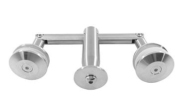 Крепление двойное с рутелями к тяге, AISI 304 k628 купить в Алматы