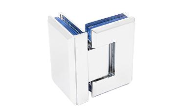 Петля для душевой кабины стекло-стекло 90° 90х55 мм цинк, полированная t304 PZn купить в Алматы