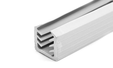 Уплотнитель в поручень с пазом 24х24 для стекла 8мм или триплекса 4+4, EPDM (палки 3 м) СЕРЫЙ Фk309-G купить в Алматы