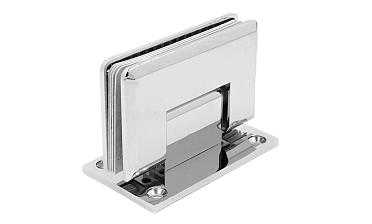 Петля для душевой кабины стена-стекло 90° 90х55 мм латунь-хром, полированная t301 PC купить в Алматы