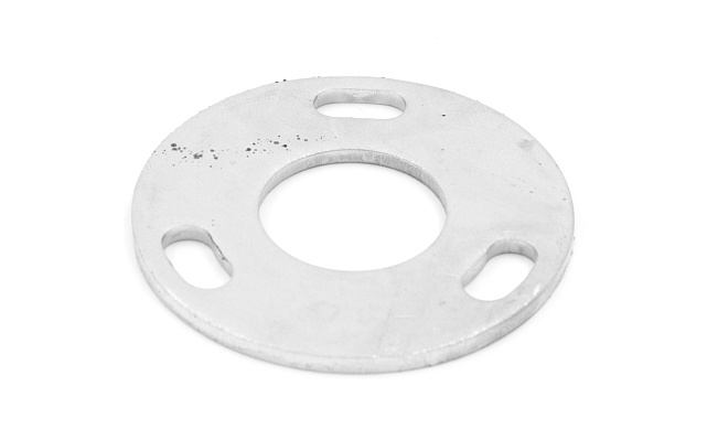 Фланец стойки 38/90х5 (4.3) х AISI 304 #200 3 отв. М10 х 20 k116-38-5 Фланец стойки 38/90х5 (4.3) х AISI 304 #200 3 отв. М10 х 20 k116-38-5