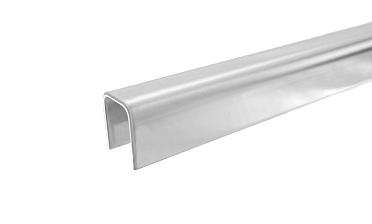 Профиль П-образный, L=2000 мм, t=1.5 мм, для стекла 12 мм, полир. (AISI 304) Ф-0454 купить в Алматы