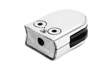 Стеклодержатель штампованный под стекло 8мм (4+4 мм), под стойку Ø38.1 мм 40х22х54, полированный (AISI 304) k538-2 купить в Алматы