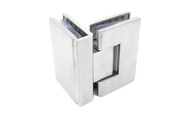 Петля для душевой стекло-стекло 90х55 мм, 90°, нержавеющая сталь AISI 304, шлифованная t304-2 SSS купить в Алматы