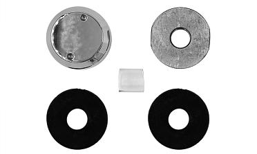 Комплект торцевого крепления несущего стекла, гайка-шайба Ø50х10х18 мм с внутренней резьбой М16, полированный (aisi 201) k277-5 купить в Алматы
