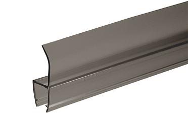 Уплотнитель для стекла 8мм, полупрозрачный черный, 180°, стекло-стекло 2,2 м  t204-2 BL купить в Алматы