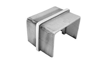 Соединитель для поручня с пазом 40х60 мм, шлифованный (AISI 304) Фk541-2 купить в Алматы