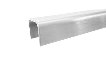 Профиль П-образный, L=2000 мм, t=1.5 мм, для стекла 16 мм, шлиф. (AISI 304) Ф-0456 купить в Алматы