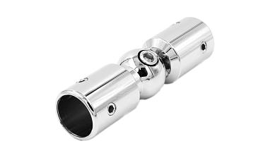 Соединитель трубы 19 мм, шарнирный, нержавеющая сталь AISI 304, полированная t915 PSS купить в Алматы