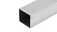 Труба профильная нержавеющая AISI 201, 40х40 мм, тройная полировка 800GRIT k808