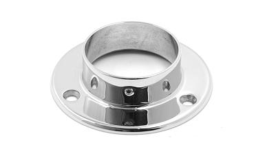 Фланец для трубы Ø50.8 мм, литой, полированный под 3 самореза 4.8 мм (AISI 304) k022 купить в Алматы