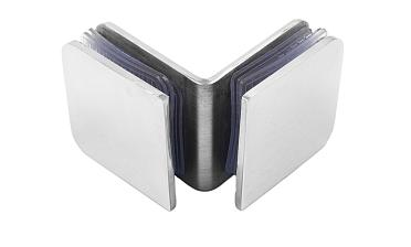 Коннектор для душевой кабины стекло-стекло 90° 45х45 мм полированный t725-2 PSS  купить в Алматы