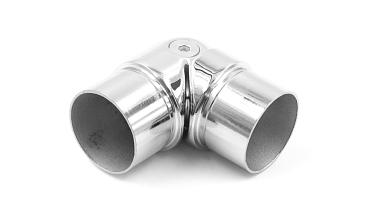 Поворот шарнирный под Ø38.1 мм, полированная, (AISI 304) k250 купить в Алматы