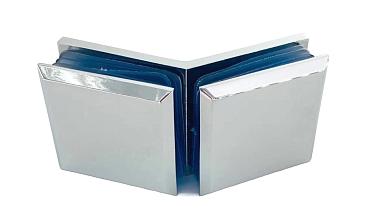 Коннектор для душевой кабины стекло-стекло 135°, 45х45, цинк , вырез 71 t736 PZn купить в Алматы