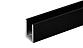 П-образный профиль 19x13, L=2500, алюминий, черный t756-2-2500 BL