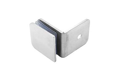 Коннектор для душевой кабины стена-стекло 90°, 45х45, шлифованный  t722-2 SSS купить в Алматы