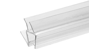 Уплотнитель пластиковый для стекла в душевую кабину 8 мм стена-стекло 2200 мм  t206 купить в Алматы