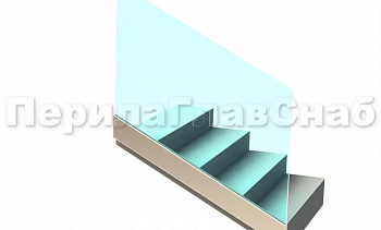 Ограждение без поручня на профиле на лестнице в Алматы. Готовые проекты ПерилаГлавСнаб Ограждение без поручня на профиле на лестнице в Алматы. Готовые проекты ПерилаГлавСнаб