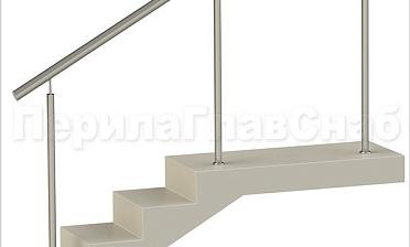 Нержавеющие ограждения без ригелей для крыльца купить в Алматы