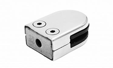 Стеклодержатель штампованный, под стекло 8 мм (4+4 мм), на плоскость 40х22х53 полированный (AISI 304) k039 купить в Алматы