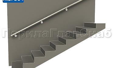 Готовый пристенный поручень с 4 держателями, длина 3300 мм (AISI 304) k730-33 купить в Алматы