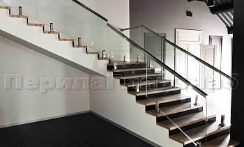 Стеклянные перила для колодезных лестниц в Алматы. Готовые проекты ПерилаГлавСнаб