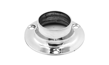 Фланец штампованный, для трубы Ø38.1 мм, полированный, внешний диаметр Ø76 мм, толщина 2 мм (AISI 304) k533 купить в Алматы