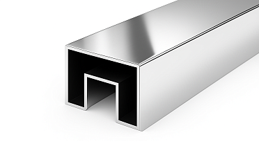 Труба Prima3+, 40х60х1.5 мм, с пазом 24х24мм под стекло, полировка 600GRIT, AISI 201 k824-5 купить в Алматы