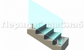 Ограждение без поручня на министойках на лестнице в Алматы. Готовые проекты ПерилаГлавСнаб Ограждение без поручня на министойках на лестнице в Алматы. Готовые проекты ПерилаГлавСнаб
