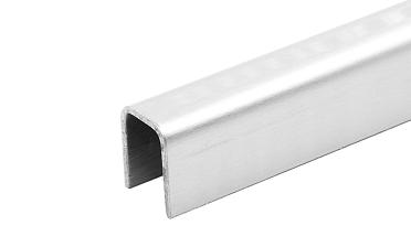Профиль П-образный t=1,5 мм под стекло 20 мм, шлифованный, длина 2000 мм AISI 304 Ф-1148 купить в Алматы