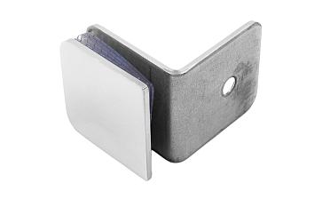 Коннектор для душевой кабины стена-стекло 90°, 45х45, полированный t722-2 PSS купить в Алматы