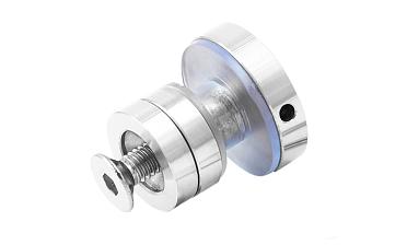 Крепление трека к стеклу AISI 304 шлифованное t449 SSS  купить в Алматы