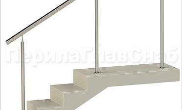 Нержавеющие ограждения без ригелей с квадратным поручнем купить в Алматы