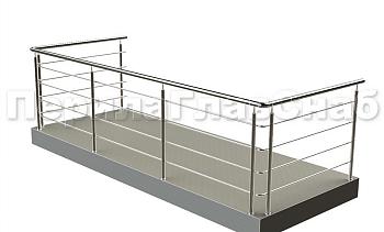 Балконные ограждения с ригельным заполнением в Алматы. Готовые проекты ПерилаГлавСнаб