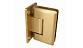 Петля для душевой кабины стена-стекло 90°, 90*55, цинк, под золото t301 Pzn Gold