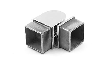 Поворот поручня 40х40 мм, регулируемый, полированный, (AISI 304) k366 купить в Алматы