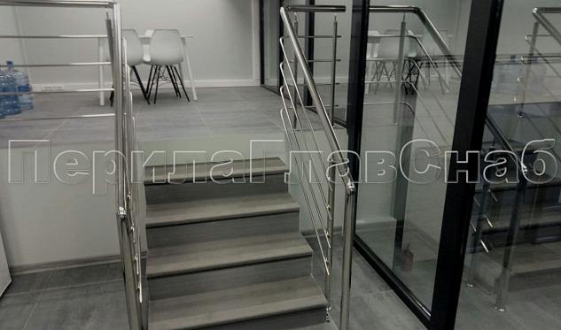 Перила с четырьмя ригелями  в Алматы. Готовые проекты ПерилаГлавСнаб