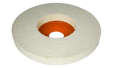 K427-3 войлок белый Ø125х10 мм очищенный, для тонкой полировки 11 000 rpm, Premium k427-3  купить в Алматы